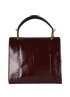 Le Dix, £350, Handbags, Black/Burgundy, Leather, Back view